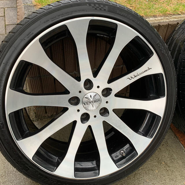 タイヤホイール4本VENERDI Weissach 19インチ 8.5J 割50% 自動車