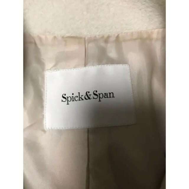 Spick & Span(スピックアンドスパン)のスピックアンドスパン　ウール&アンゴラ　アイボリーコート レディースのジャケット/アウター(その他)の商品写真