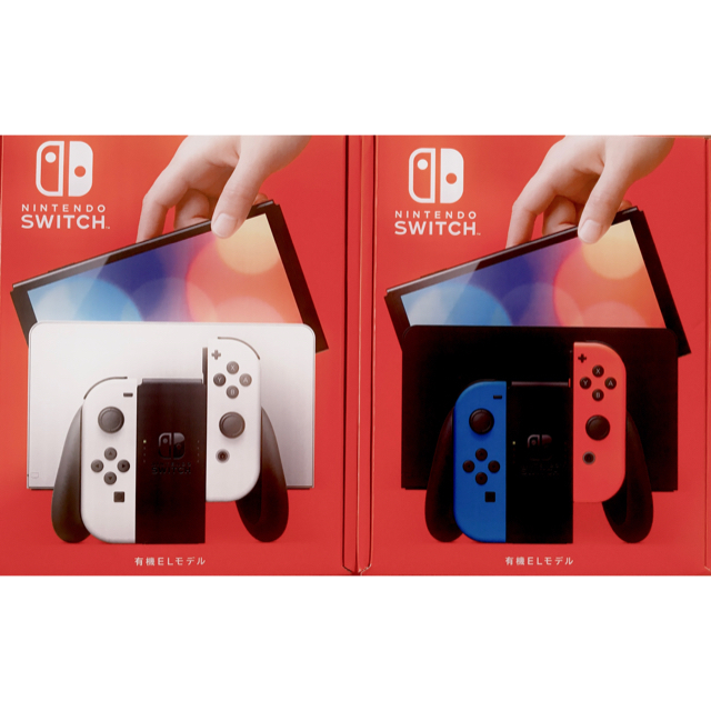 【新品未使用】Nintendo Switch 有機EL ネオン ホワイト 二台