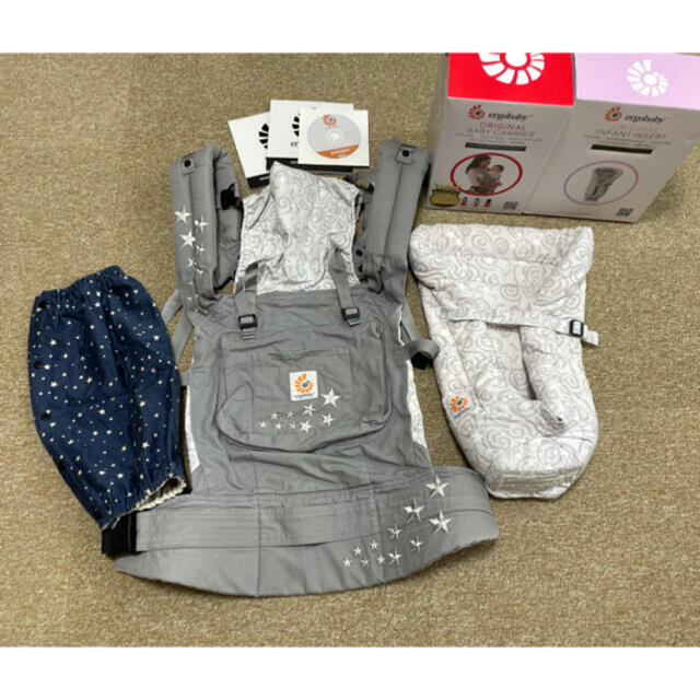 Ergobaby(エルゴベビー)のエルゴベビー　抱っこ紐＆新生児インサート＆抱っこ紐カバーセット キッズ/ベビー/マタニティの外出/移動用品(抱っこひも/おんぶひも)の商品写真