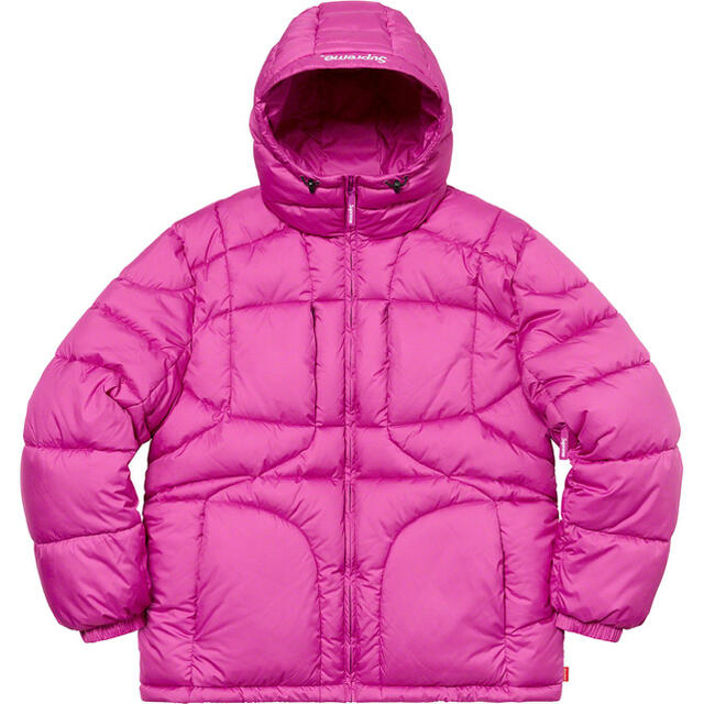 Supreme hooded down jacket pink M 新品