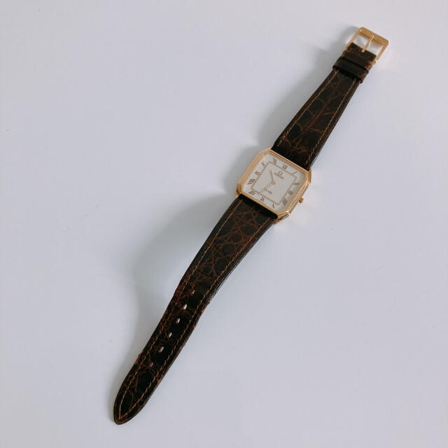 腕時計 オメガ デビル 革ベルト クォーツ DeVille 1377 OMEGA