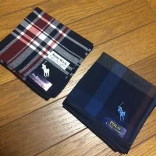 ラルフローレン(Ralph Lauren)の新品ラルフローレン ハンカチ 2枚セット(ハンカチ/ポケットチーフ)