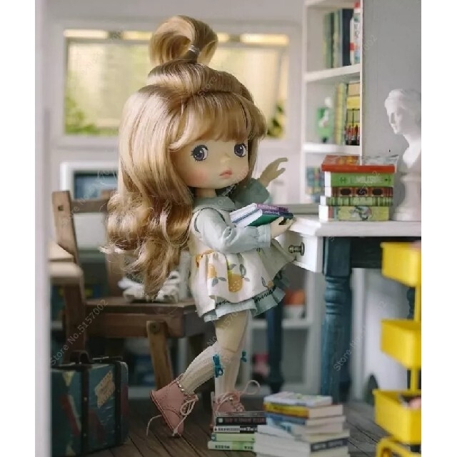 【金髪・黒髪】Monst Doll モンストドール　ドール+お洋服セット ハンドメイドのぬいぐるみ/人形(人形)の商品写真
