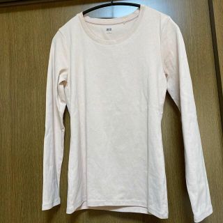 ユニクロ(UNIQLO)のユニクロ　サイズS ピンク 長袖Tシャツ(Tシャツ(長袖/七分))