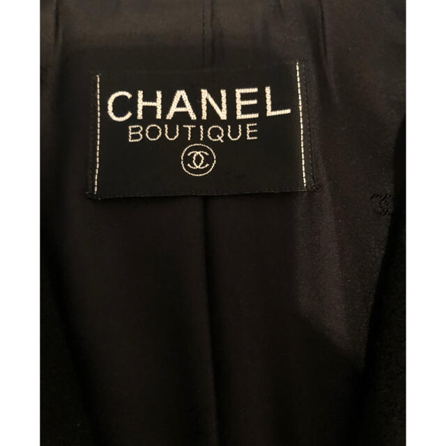 CHANEL(シャネル)のシャネル　ウールコート  ジャケット　ココマーク　別売りフォックスファー付き レディースのジャケット/アウター(ロングコート)の商品写真