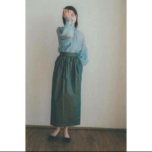 CLANE WAIST PUFF SKIRT スカート カーキ 1