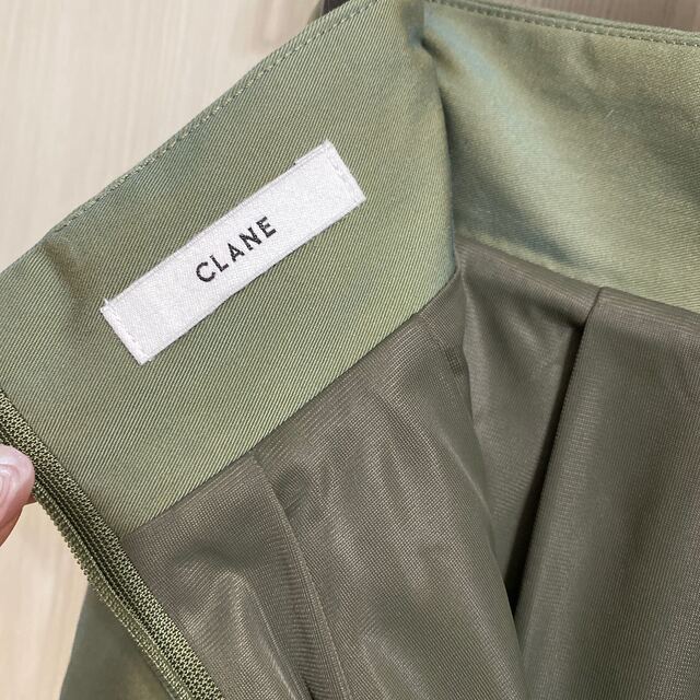 CLANE WAIST PUFF SKIRT スカート カーキ 7