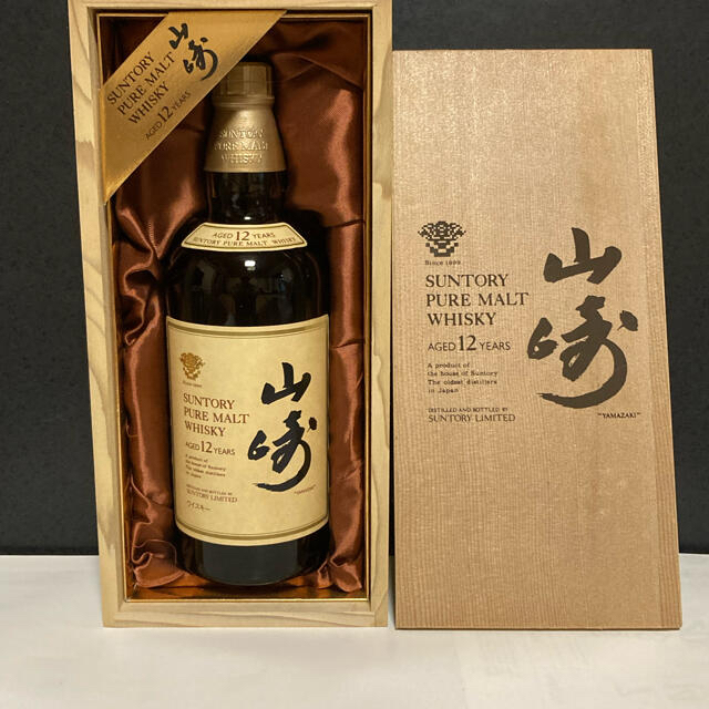 【旧ラベル】山崎12年 ピュアモルト 750ml 木箱付き