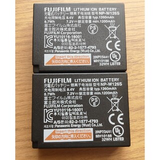 フジフイルム(富士フイルム)の2個セット FUJIFILM NP-W126S バッテリー 富士フイルム(バッテリー/充電器)