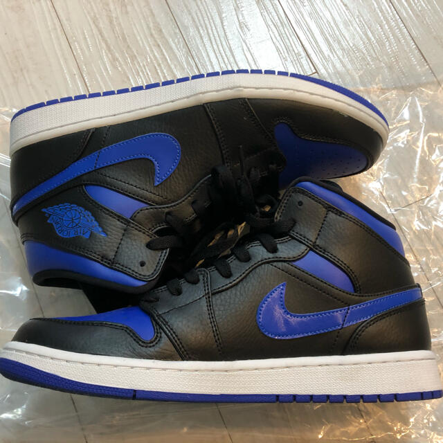 NIKE エアジョーダン1 MID BLACK/BLUE 1