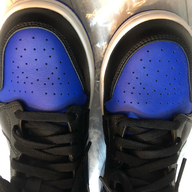 NIKE エアジョーダン1 MID BLACK/BLUE 7