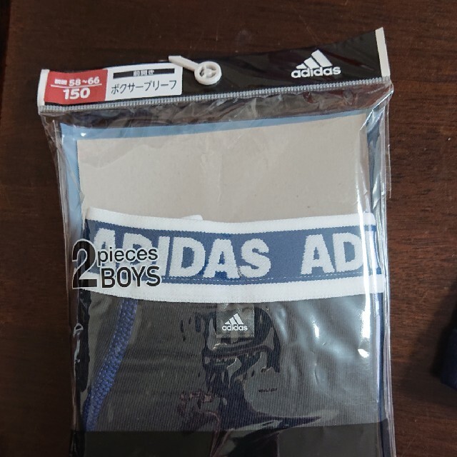 adidas(アディダス)のadidas 150 ボクサーパンツ キッズ/ベビー/マタニティのキッズ服男の子用(90cm~)(下着)の商品写真