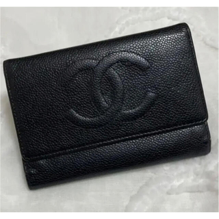 シャネル(CHANEL)の【正規品】CHANEL シャネル キャビアスキン財布(財布)