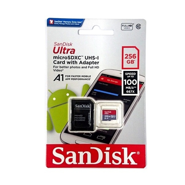 SanDisk(サンディスク)のSandisk Ultra Microsd SDXC UHS-I 256GB スマホ/家電/カメラのPC/タブレット(PC周辺機器)の商品写真