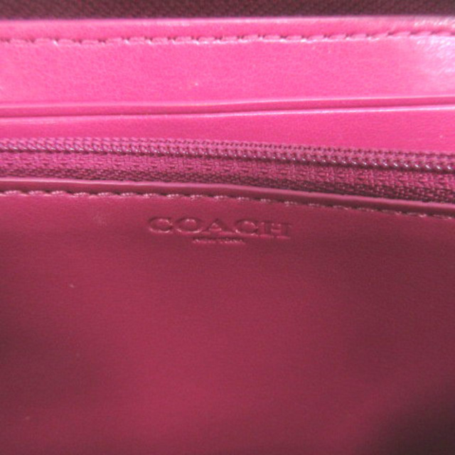 COACH(コーチ)のコーチ COACH 長財布 ウォレット シグネチャー ブラウン ピンク レディースのファッション小物(財布)の商品写真