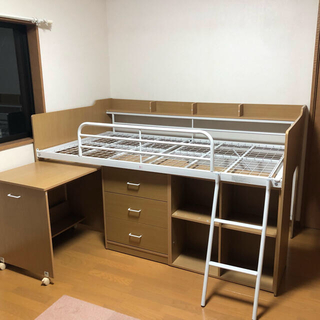 ニトリ(ニトリ)の★★値下げ★和歌山県北部引取希望★ニトリ★システムベッドデスク★(ロフトベッド/システムベッド)