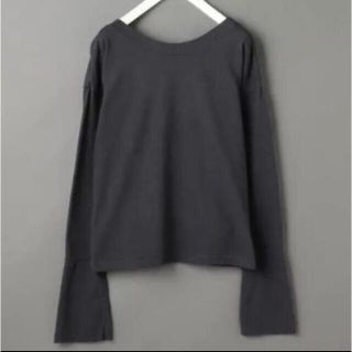 ビューティアンドユースユナイテッドアローズ(BEAUTY&YOUTH UNITED ARROWS)の6（ROKU）BACK OPEN NECK PULLOVER(カットソー(長袖/七分))