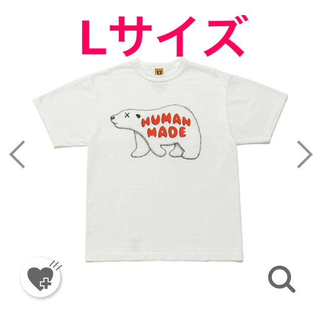 Humanmade x kaws tシャツ　L メンズのトップス(Tシャツ/カットソー(半袖/袖なし))の商品写真