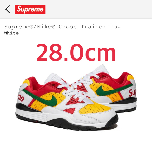 SUPREME x NIKE CROSS TRAINER LOW 28.0