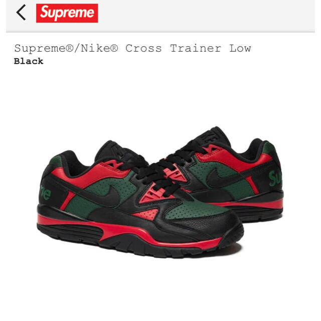 28㎝ Supreme Nike Air Cross Trainer 3 Low 1