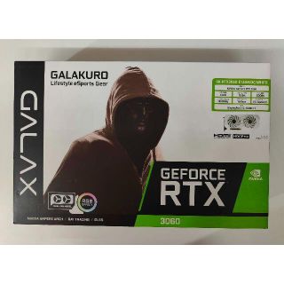 玄人志向 GALAKURO  GK-RTX3060-E12GB/OC/WHITE(PCパーツ)