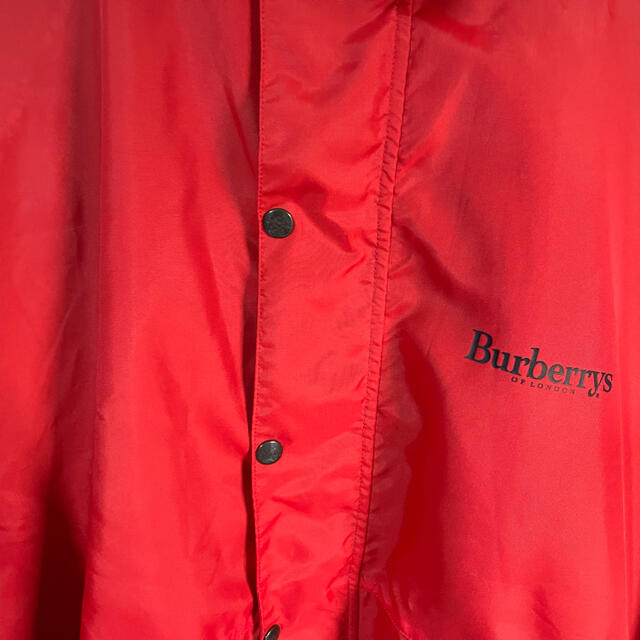 BURBERRY(バーバリー)の美品 激レア Burberrys of London ナイロンジャケット レッド メンズのジャケット/アウター(ナイロンジャケット)の商品写真