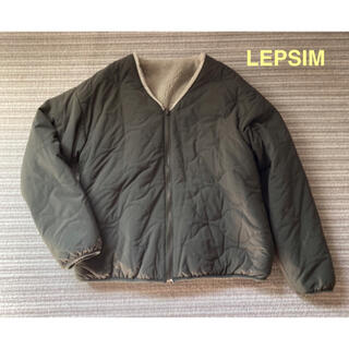 レプシィム(LEPSIM)のLEPSIM リバーシブルジャケット M カーキ キルティング×ボア(ブルゾン)