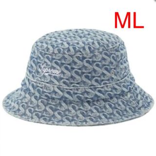 シュプリーム(Supreme)のSupreme Monogram Denim Crusher ブルー ML 新品(ハット)