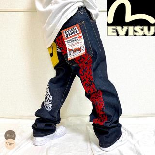 エビス(EVISU)のエヴィス デッドストック 大黒 刺繍 カモメ デニムパンツ B系 HIPHOP(デニム/ジーンズ)