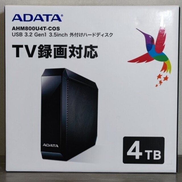 ADATA TV録画対応外付けハードディスク AHM800U4T-cos - PC周辺機器