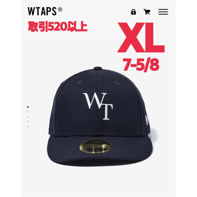 W)taps(ダブルタップス)のWTAPS NEWERA 59FIFTY LOW PROFILE NAVY XL メンズの帽子(キャップ)の商品写真