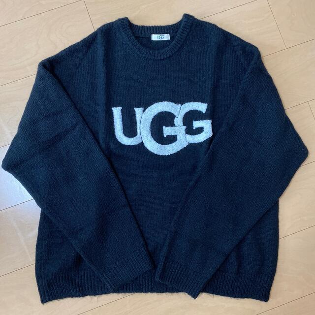 UGG(アグ)の【ヤクルト様専用、11/1迄】UGG フロントロゴ ビックシルエットニット L レディースのトップス(ニット/セーター)の商品写真