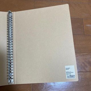 ムジルシリョウヒン(MUJI (無印良品))の無印良品クラフトバインダーB526穴&方眼ルーズリーフ(その他)