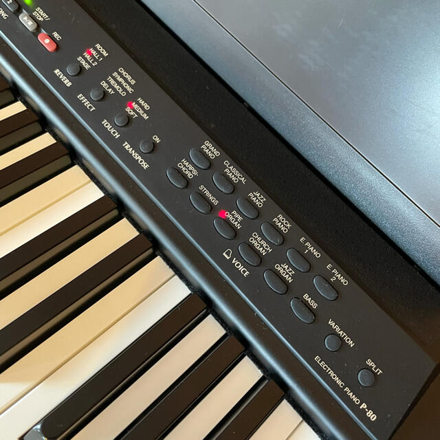 美品❗️ YAMAHA 電子ピアノ 88鍵盤 p-80 スタンド スピーカー付きの