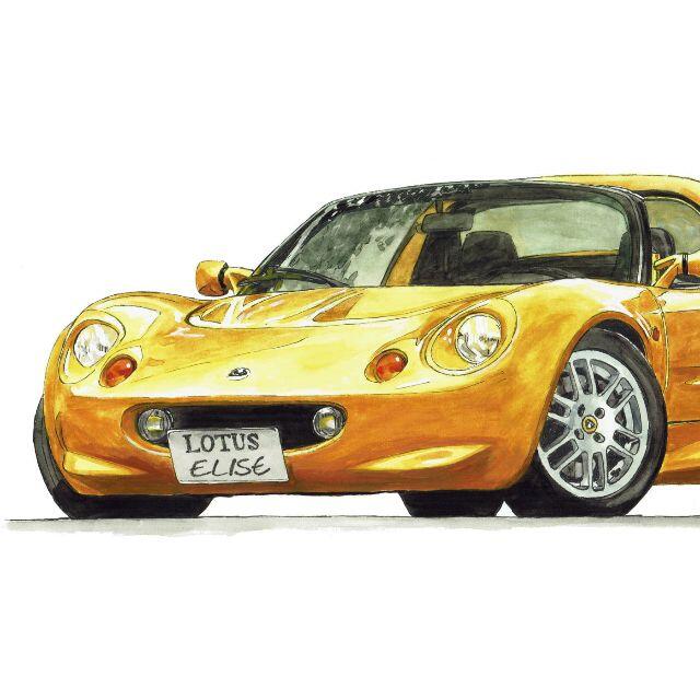 LOTUS - GC-1941ロータスエリーゼ限定版画サイン額装作家平右ヱ LOTUS - GC-1941ロータスエリーゼ限定版画サイン額装作家平右ヱ