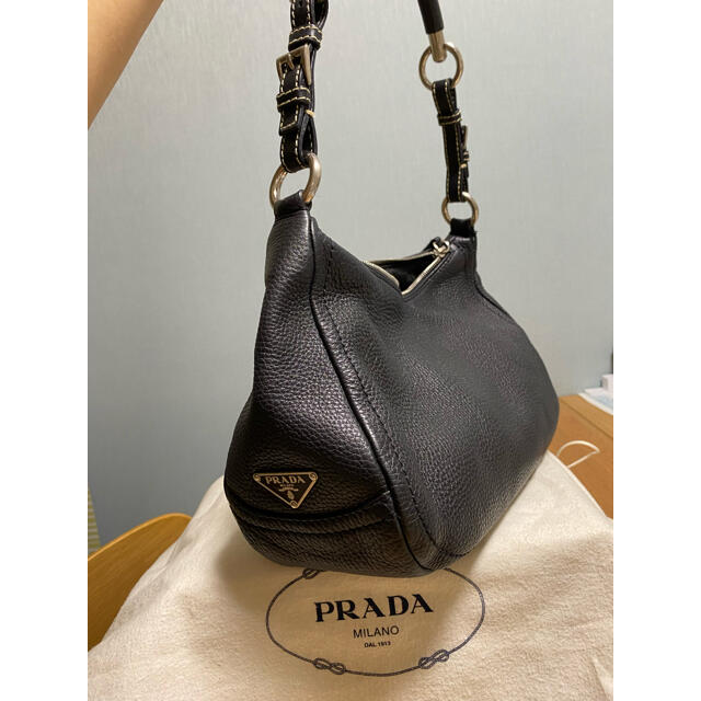 PRADA プラダ　ホーボーバッグ　ハンドバッグ　レザー　保存袋あり