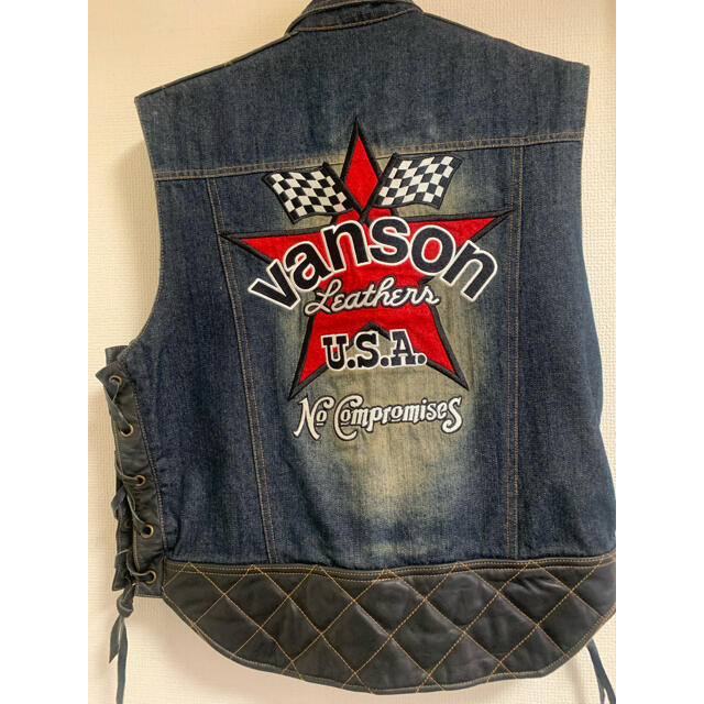 VANSON - vanson デニムベスト 未使用 美品 Lサイズの通販 by eri
