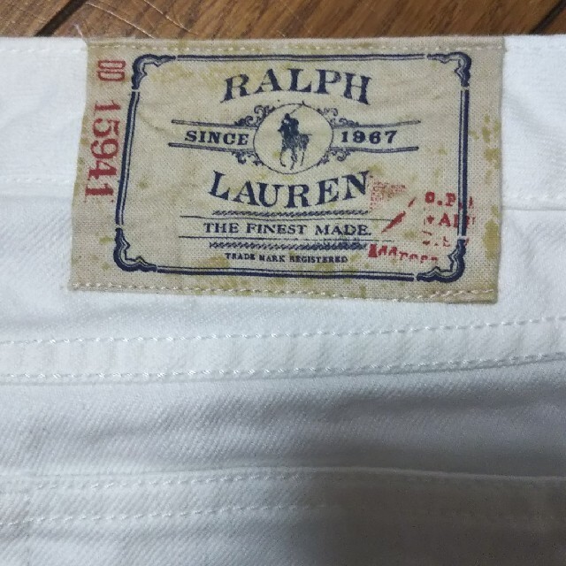 Ralph Lauren(ラルフローレン)のラルフローレン160cm 白 デニム 短パン ハーフパンツ ローライズ キッズ/ベビー/マタニティのキッズ服女の子用(90cm~)(パンツ/スパッツ)の商品写真