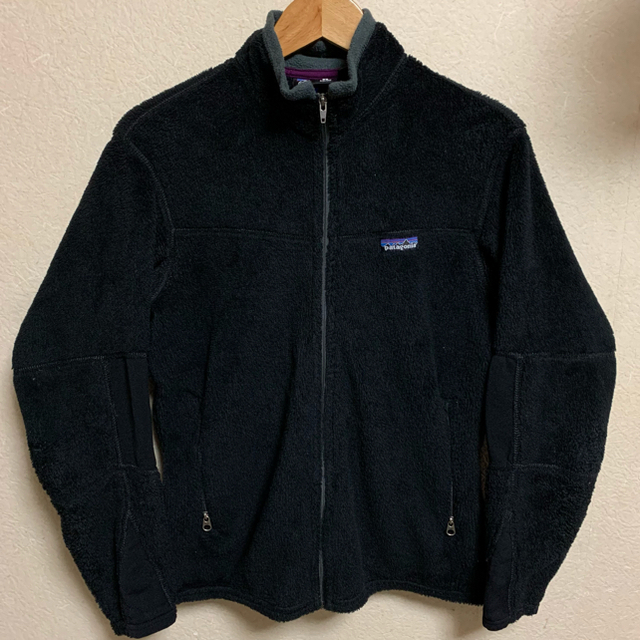 90s USA製 Patagonia R2 フリース ボア ジャケット ブラック