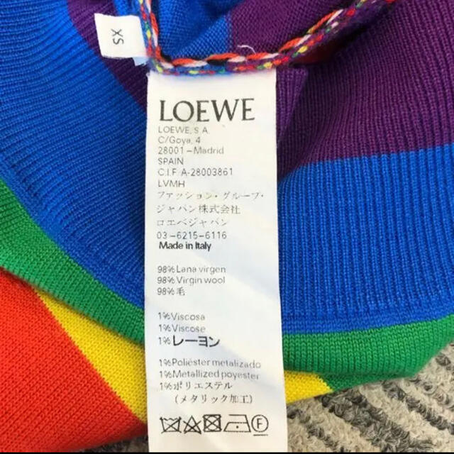 正規品100%新品 LOEWE - ロエベ LOEWE キャットフェイス ウール ニット ボーダー レディース ねこの通販 by コットンタイム|ロエベならラクマ お得即納