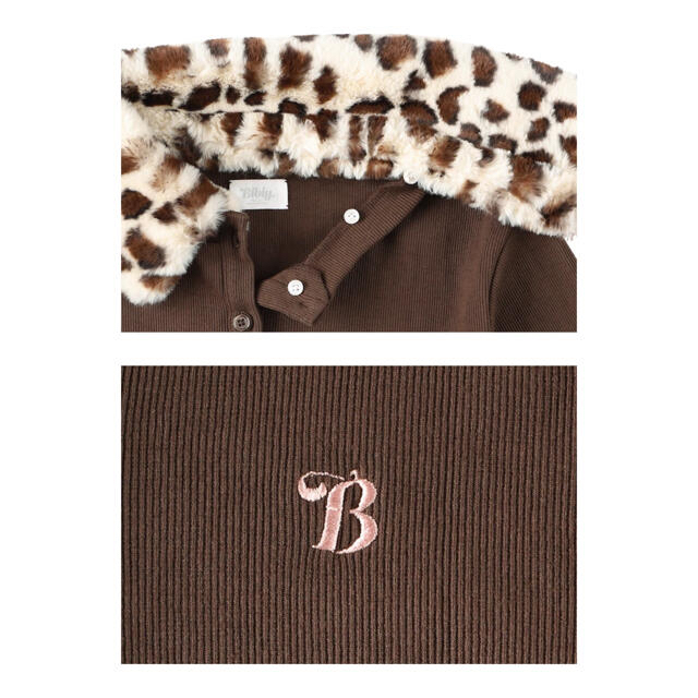 "B" LEOPARD CARDIGAN (BROWN)  メンズのトップス(カーディガン)の商品写真