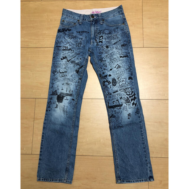 X-girl(エックスガール)のX-girl エックスガール BILLZ JEANS デニムパンツ ジーンズ レディースのパンツ(デニム/ジーンズ)の商品写真