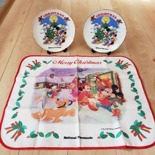 【希少】非売品 '93 ディズニー クリスマス プレート セット(キャラクターグッズ)