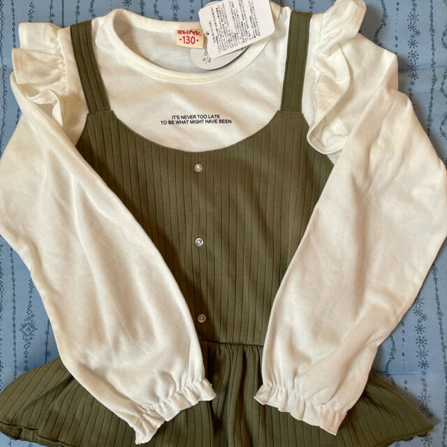 しまむら(シマムラ)の新品　しまむら　女の子　トップス　130 キッズ/ベビー/マタニティのキッズ服女の子用(90cm~)(Tシャツ/カットソー)の商品写真