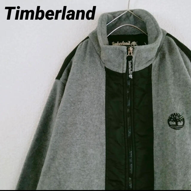 Timberland(ティンバーランド)のティンバーランド　ジップアップツートンフリースパーカー　L size メンズ メンズのトップス(パーカー)の商品写真