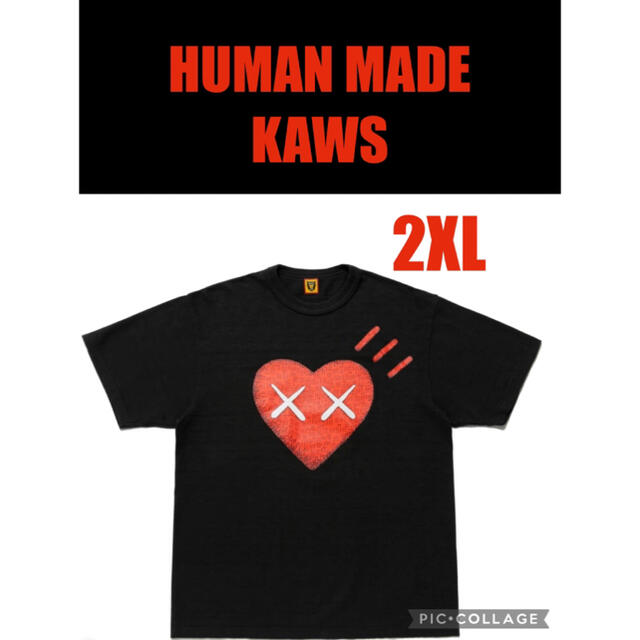 2XL HUMAN MADE KAWS T-Shirt #5 "Black"