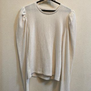 ザラ(ZARA)のzara パフスリーブ　トップス　レディース　女性用(Tシャツ(長袖/七分))