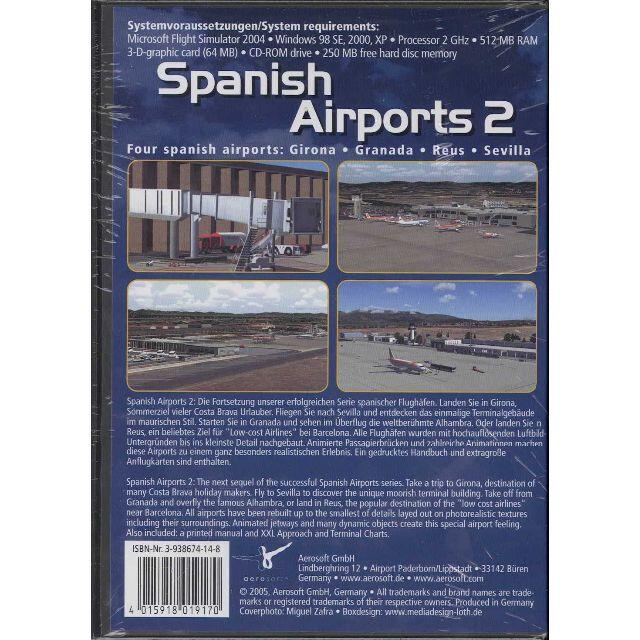 新品 Spanish Airports 2(FS2004) スペイン アドオン エンタメ/ホビーのゲームソフト/ゲーム機本体(PCゲームソフト)の商品写真