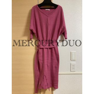 マーキュリーデュオ(MERCURYDUO)の値下げしました！MERCURYDUO ワンピース(ひざ丈ワンピース)